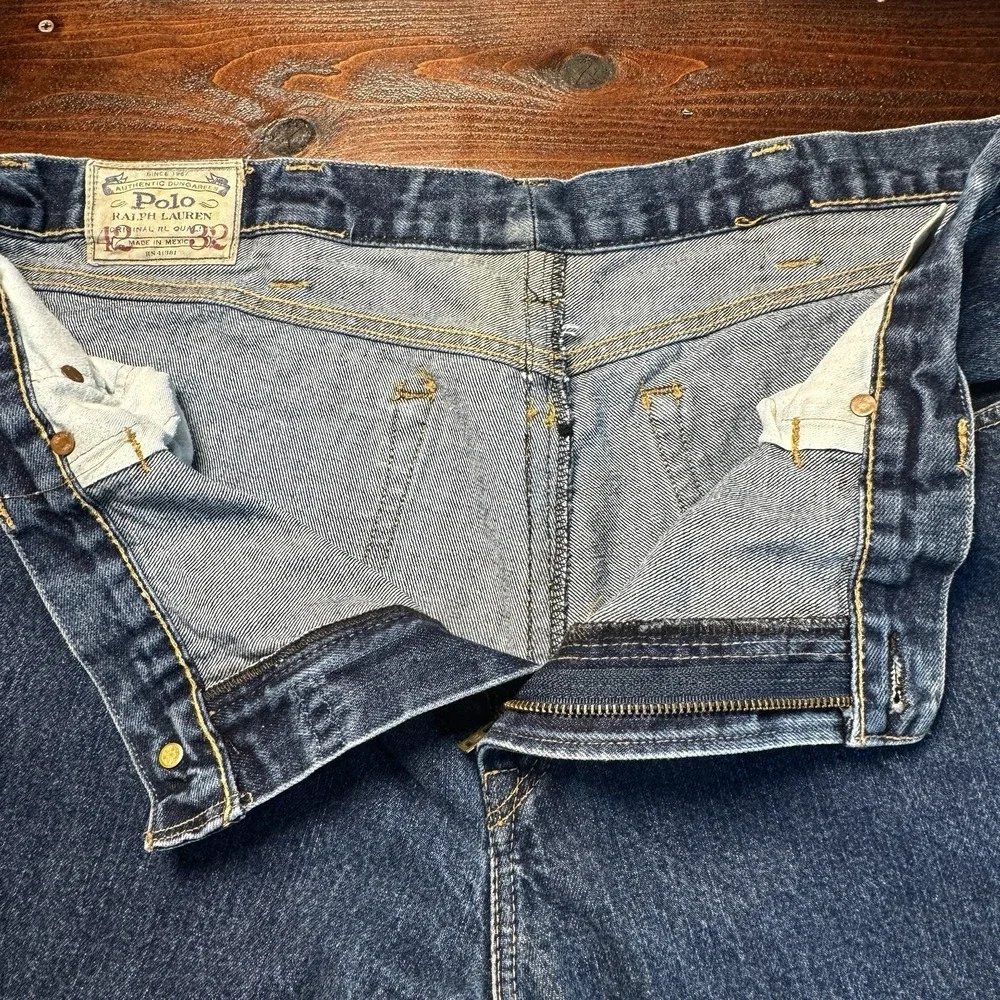 Polo Ralph Lauren Hampton Straight‎ Leg Jeans Men's 42 x 32 Blue Preppy
